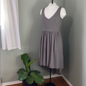 Grey High Low Dress